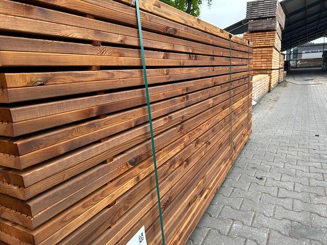 Ca. 51x grenen balken geschaafd geïmpregneerd - afbeelding 2 van  4
