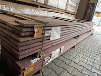 Ca. 51x purple heart planken geschaafd, 21x120mm, lengte 22/335cm, 29/365cm - afbeelding 2 van  3