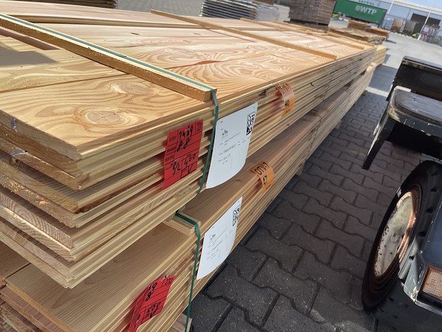 Ca. 52x douglas veer en groef, 18x185mm, lengte 400cm - afbeelding 2 van  3