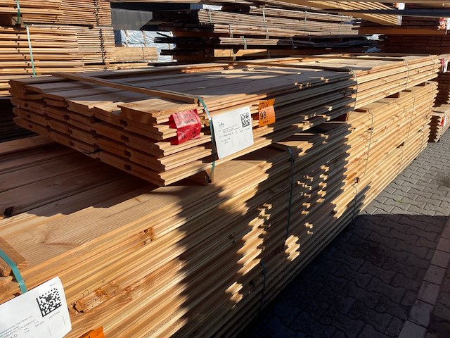 Ca. 52x douglas wisselsponning/halfhoutsrabat, 18x190mm, lengte 400cm - afbeelding 2 van  3