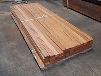 Ca. 52x hardhouten regel, 4,5 x 7 x 245 cm - afbeelding 1 van  5