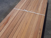 Ca. 52x hardhouten regel, 4,5 x 7 x 245 cm - afbeelding 3 van  5