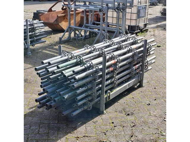 Ca. 52x staanders met pen, layher, allround | 200cm (ring 50), in transportbok - afbeelding 3 van  6