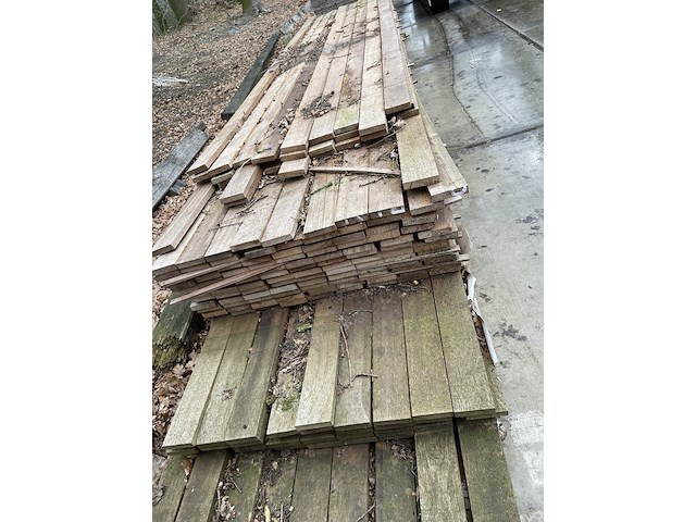 Ca. 53x angelim pedra beschoeiingsplanken, 20x100mm, lengte 31/450cm, 22/500cm - afbeelding 1 van  3