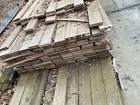 Ca. 53x angelim pedra beschoeiingsplanken, 20x100mm, lengte 31/450cm, 22/500cm - afbeelding 1 van  3