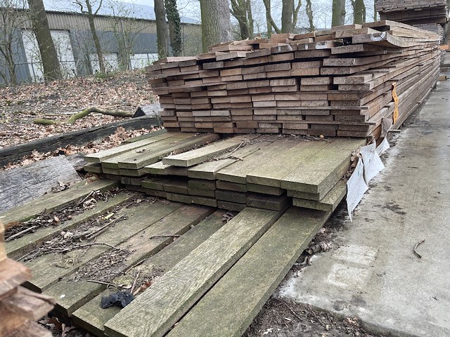 Ca. 53x angelim pedra beschoeiingsplanken, 20x100mm, lengte 31/450cm, 22/500cm - afbeelding 3 van  3
