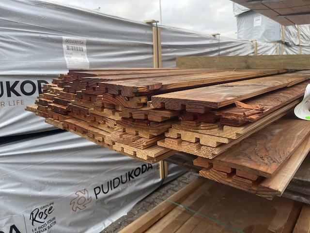 Ca. 53x douglas design- triple- deens profiel, 22x142mm, lengte 500cm - afbeelding 3 van  3