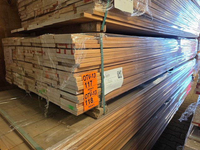 Ca. 53x louro vermehlo planken geschaafd, 21x145mm, lengte 395cm - afbeelding 4 van  4