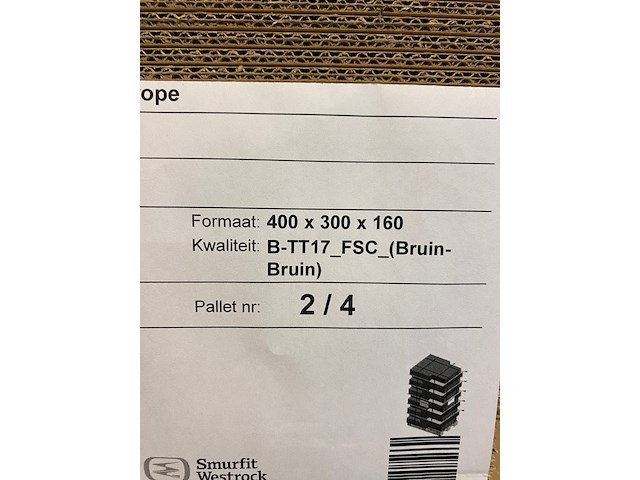 Ca. 540x verzenddozen 40x30x16cm, bruin - afbeelding 3 van  4