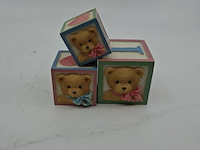 Ca. 54x beeldje, o.a. cherished teddies, o.a. love letters blocks - afbeelding 3 van  5