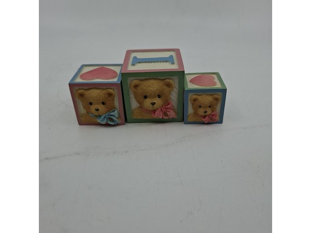 Ca. 54x beeldje, o.a. cherished teddies, o.a. love letters blocks - afbeelding 4 van  5