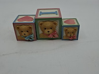 Ca. 54x beeldje, o.a. cherished teddies, o.a. love letters blocks - afbeelding 4 van  5