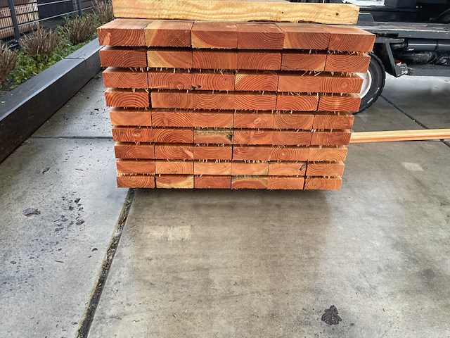 Ca. 54x douglas balken fijnbezaagd, 60x170mm, lengte 460cm - afbeelding 3 van  3