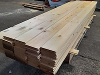 Ca. 54x grenen vloerdeel met mes en groef, 2,1 x 14,7 x 270 cm - afbeelding 3 van  7