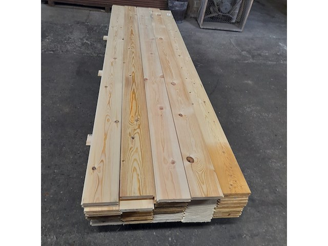 Ca. 54x grenen vloerdeel met mes en groef, 2,1 x 14,7 x 270 cm - afbeelding 6 van  7