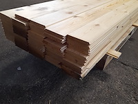 Ca. 54x grenen vloerdeel met mes en groef, 2,1 x 14,7 x 270 cm - afbeelding 7 van  7