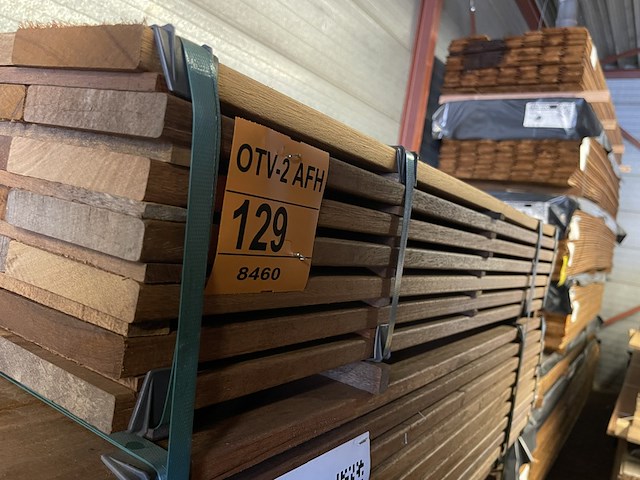 Ca. 54x guyana teak planken geschaafd, 21x120mm, lengte 125cm - afbeelding 4 van  4