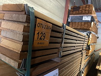 Ca. 54x guyana teak planken geschaafd, 21x120mm, lengte 125cm - afbeelding 4 van  4