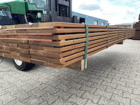 Ca. 54x guyana teak planken geschaafd, 21x120mm, lengte 125cm - afbeelding 2 van  4