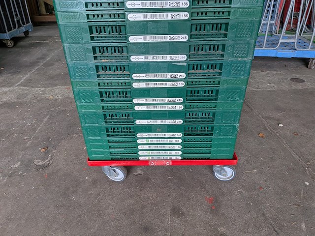 Ca. 54x kunststof euronorm vouwkrat - afbeelding 6 van  10