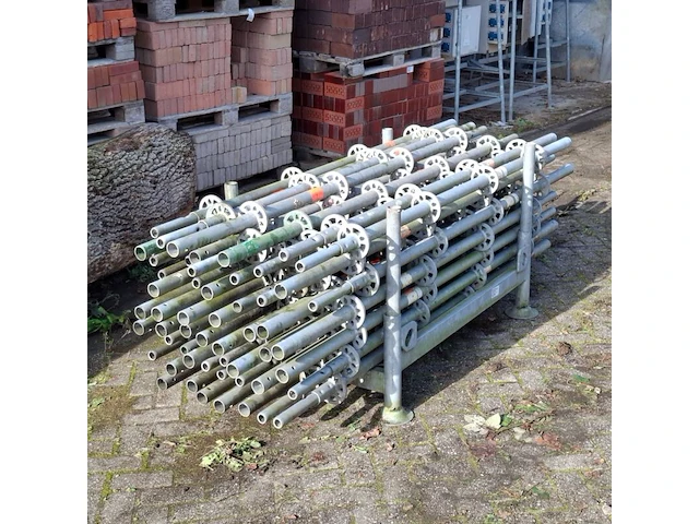 Ca. 54x staanders met pen, layher, allround | 200cm (ring 50), in transportbok - afbeelding 1 van  6