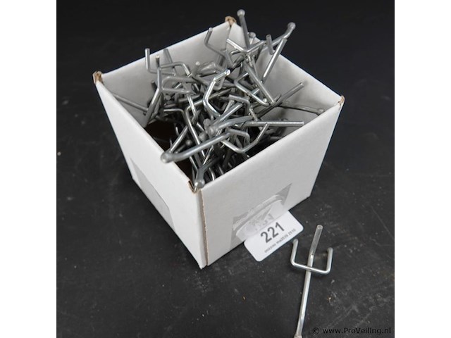Ca. 55 haken voor winkeldisplay l8cm - afbeelding 2 van  3