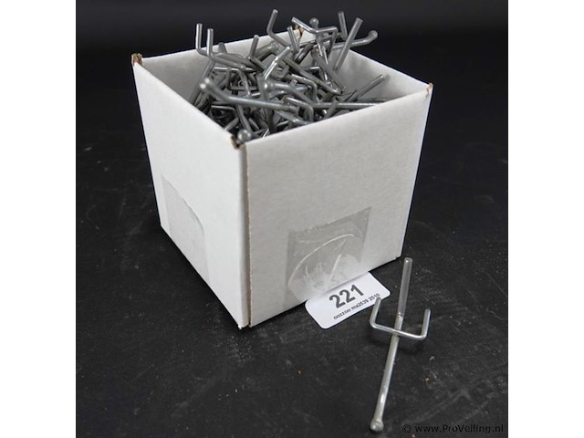 Ca. 55 haken voor winkeldisplay l8cm - afbeelding 1 van  3