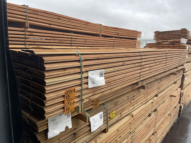 Ca. 55x douglas zweeds rabat, 21x190mm, lengte 500cm - afbeelding 4 van  4