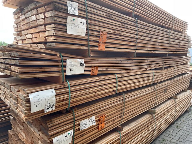 Ca. 55x douglas zweeds rabat, 21x190mm, lengte 500cm - afbeelding 4 van  4