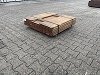 Ca. 55x guyana ipé planken geschaafd, 25x90mm, lengte 215cm - afbeelding 2 van  4