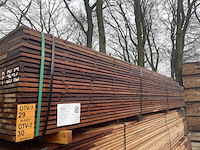 Ca. 55x guyana teak beschoeiingsplanken, 20x200mm, lengte 9/350cm, 16/400cm, 30/450cm - afbeelding 4 van  4