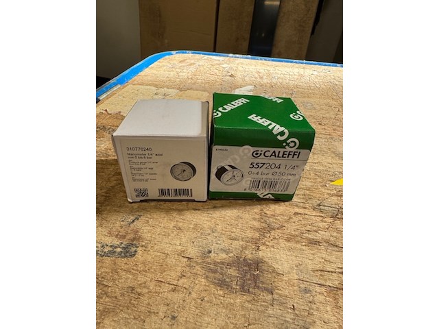 Ca. 55x manometer, o.a. caleffi en oeg, 557204 en 310776240 - afbeelding 3 van  6