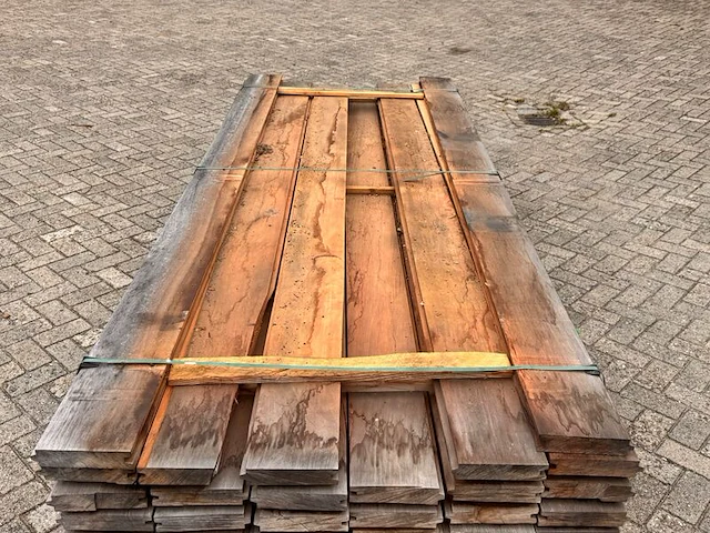 Ca. 55x mora damwand-/paardenbox profiel, 40x190mm, lengte 305cm - afbeelding 1 van  3