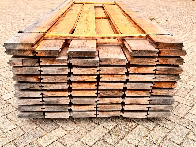 Ca. 55x mora damwand-/paardenbox profiel, 40x190mm, lengte 305cm - afbeelding 3 van  3