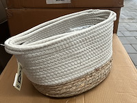 Ca. 55x set van 2 manden katoen diameter 26 en 40 cm crate & cargo - afbeelding 1 van  6