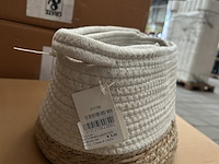 Ca. 55x set van 2 manden katoen diameter 26 en 40 cm crate & cargo - afbeelding 3 van  6