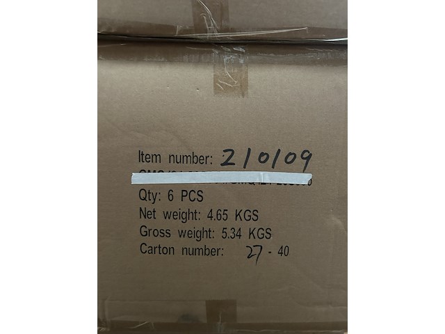 Ca. 55x set van 2 manden katoen diameter 26 en 40 cm crate & cargo - afbeelding 6 van  6