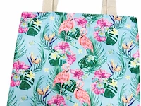 Ca. 55x zomer strandtas, diverse kleuren, 33 x 37 cm - afbeelding 4 van  4