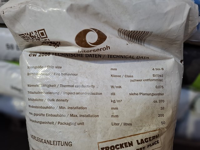 Ca. 56 zak a 50 liter egalisatievulling interzero, cw2000 - afbeelding 6 van  7