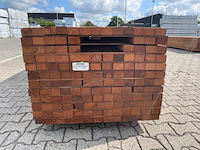 Ca. 56x angelim pedra onderliggers geschaafd, 45x68mm, lengte 350cm - afbeelding 2 van  3