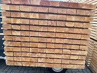 Ca. 56x douglas regels fijnbezaagd, 50x75mm, lengte 400cm - afbeelding 2 van  4