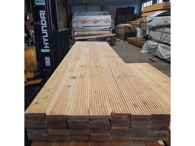 Ca. 56x douglas vlonderplank geschaafd, 2,7 x 14,3 x 400 cm - afbeelding 2 van  7