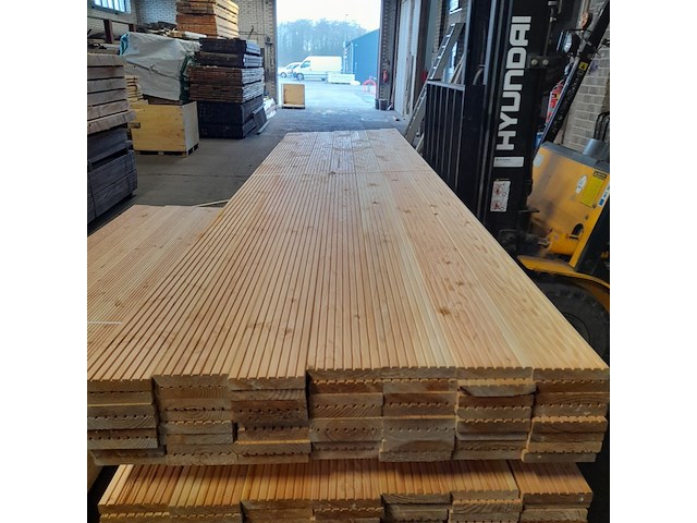 Ca. 56x douglas vlonderplank geschaafd, 2,7 x 14,3 x 400 cm - afbeelding 6 van  7