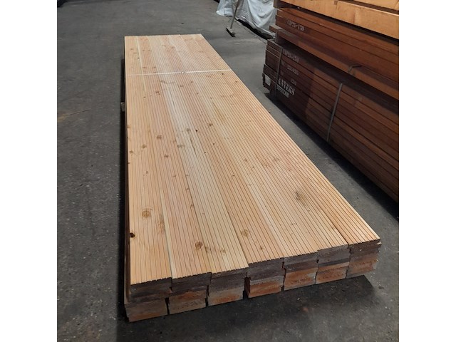 Ca. 56x douglas vlonderplank geschaafd, 2,7 x 14,3 x 400 cm - afbeelding 1 van  6