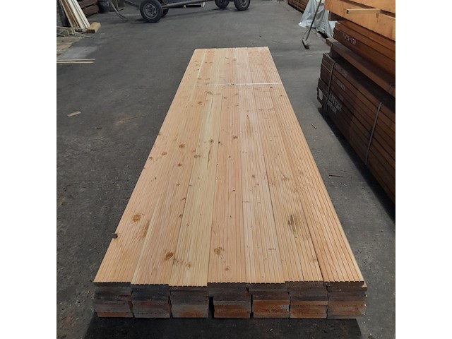 Ca. 56x douglas vlonderplank geschaafd, 2,7 x 14,3 x 400 cm - afbeelding 2 van  6