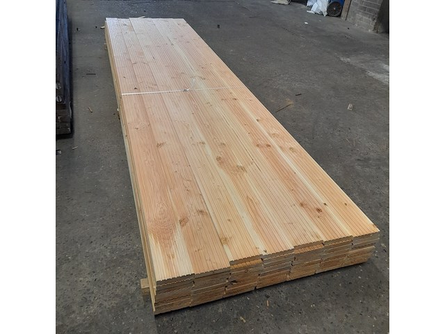 Ca. 56x douglas vlonderplank geschaafd, 2,7 x 14,3 x 400 cm - afbeelding 4 van  6