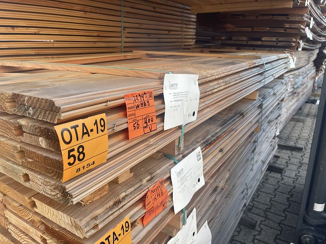 Ca. 56x douglas wisselsponning, 18x145mm, lengte 300cm - afbeelding 2 van  3