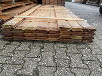 Ca. 56x douglas wisselsponning/halfhoutsrabat, 18x140mm, lengte 300cm - afbeelding 1 van  3