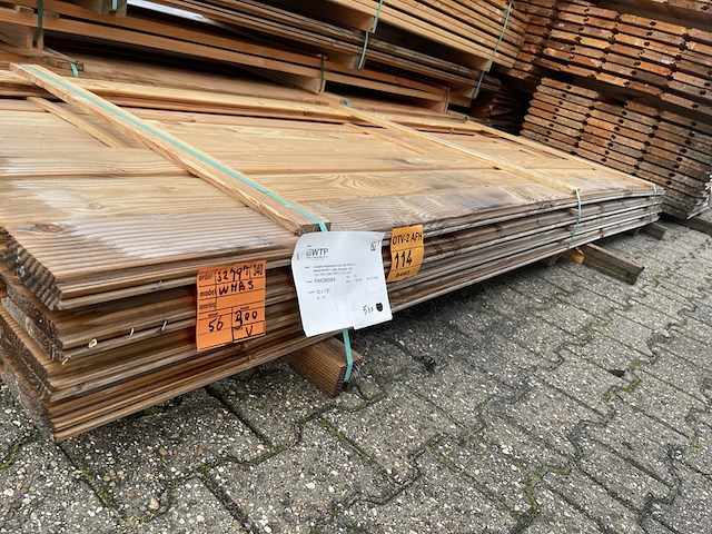 Ca. 56x douglas wisselsponning/halfhoutsrabat, 18x140mm, lengte 300cm - afbeelding 3 van  3