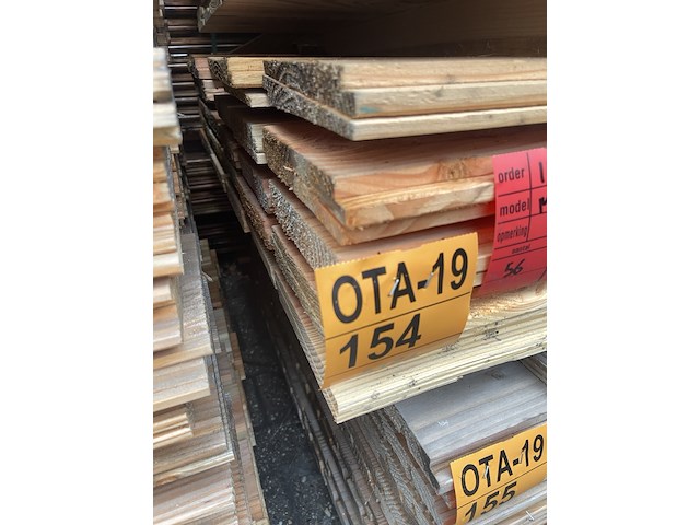 Ca. 56x douglas zweeds rabat, 21x190mm, lengte 500cm - afbeelding 3 van  3